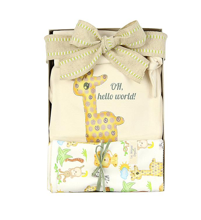 I’ve Arrived Organics Baby Gift Box Giraffe