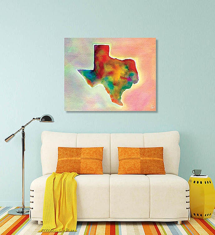 Watercolor Texas