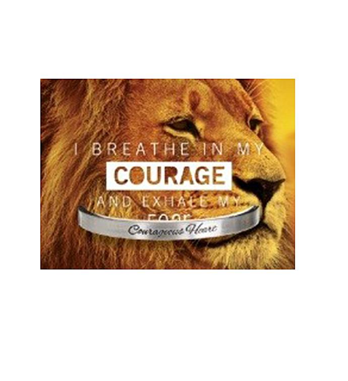 Quotable Cuff   I Breathe In My Courage