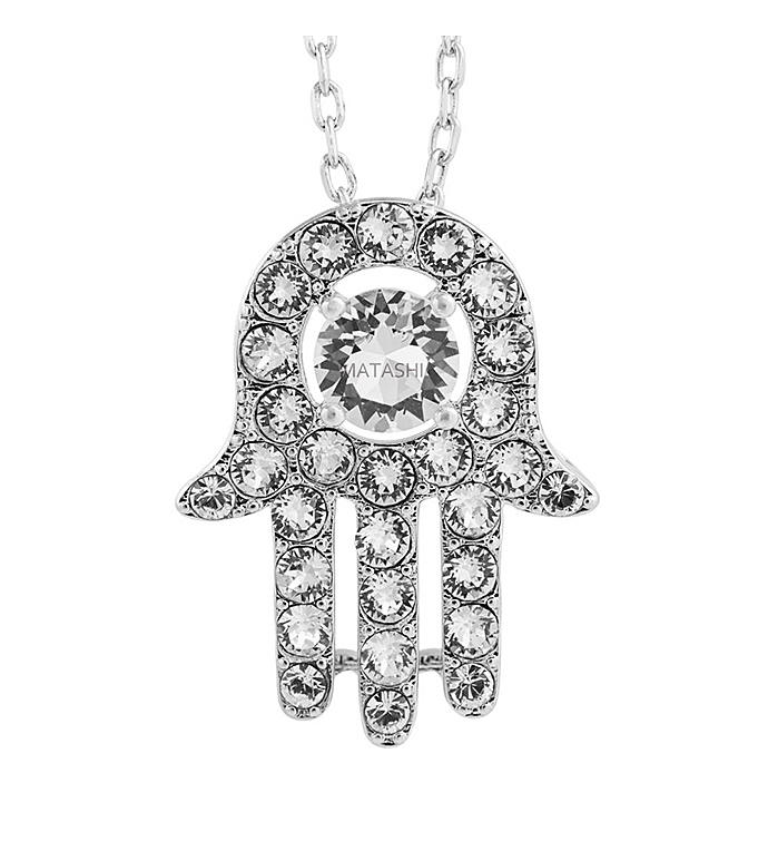 Hand of Fatima Design Pendant Necklace