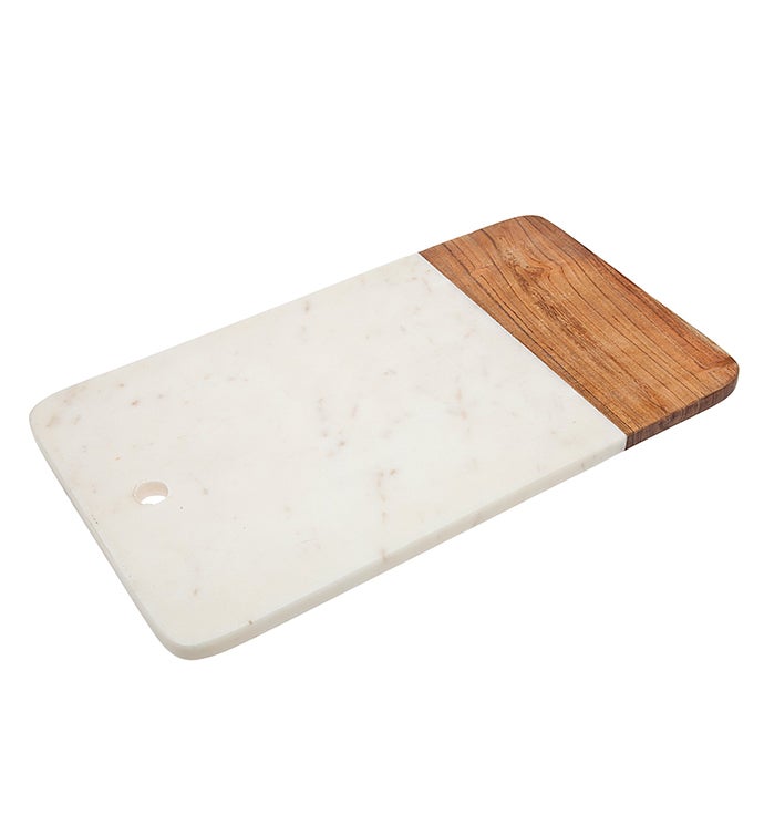 Wood/Marble Rectangle Cheese Board