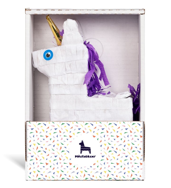 White Unicorn Piñatagram