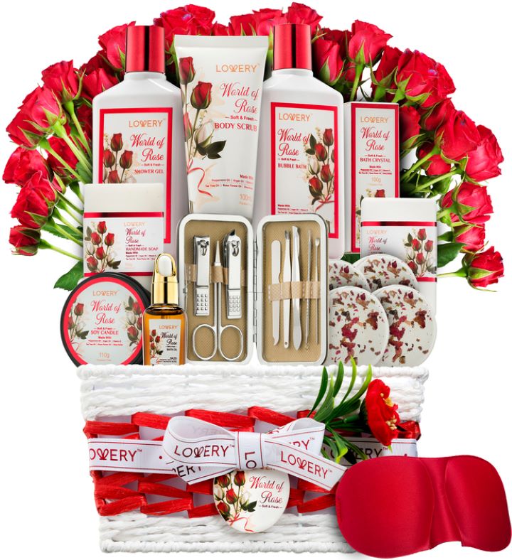 Red Rose Spa Gifts Selfcare Kit, 35 Piece |1800flowers.com