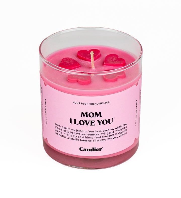 I Love Mom Candle