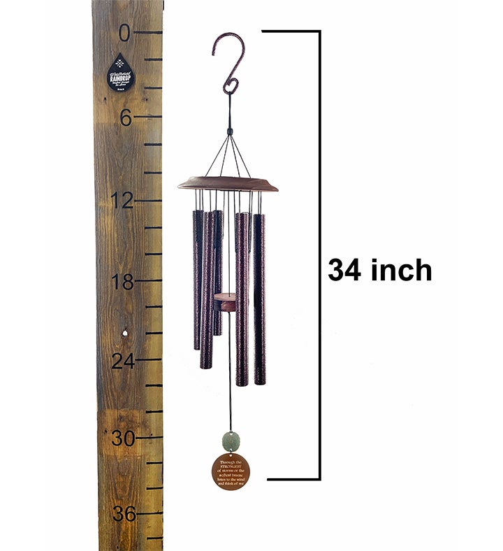 Memorial Copper Wind Chime "Think Of Me"