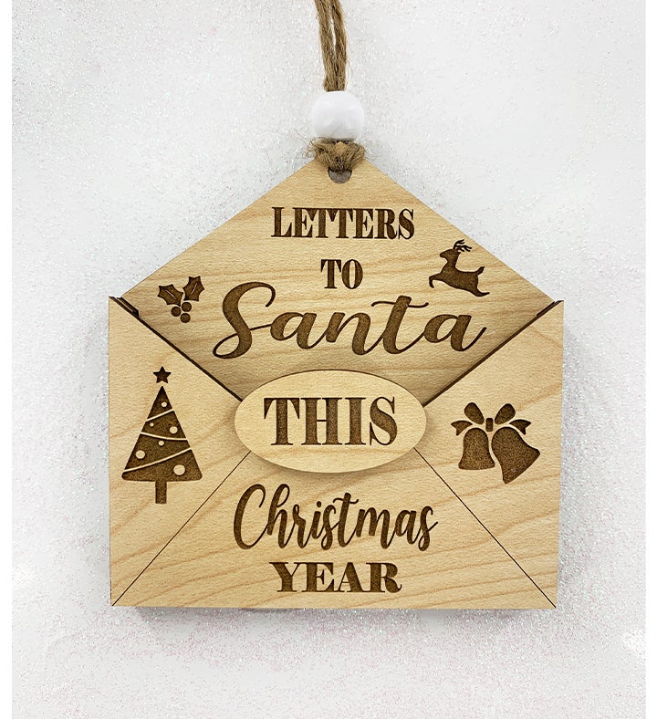 Kids Letters To Santa Holiday Envelope Ornament