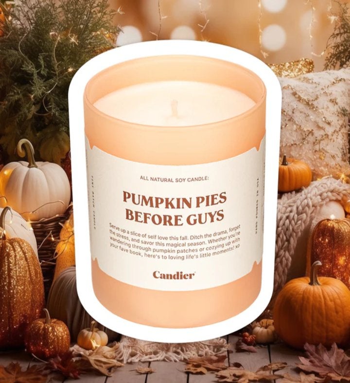 Pumpkin Pies Before Guys Candle