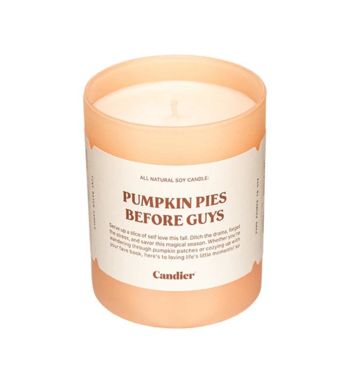 Pumpkin Pies Before Guys Candle