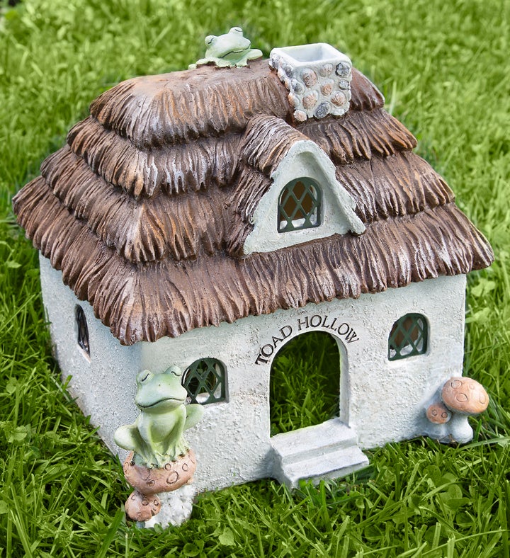 Toad House #19, a perfect get away for your garden friends. One of a kind outdoor accent piece 2024