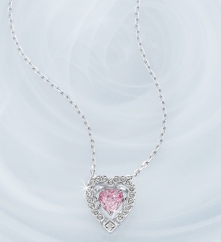 Swarovski pink heart on sale pendant