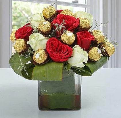 Roses &ferrero rochers