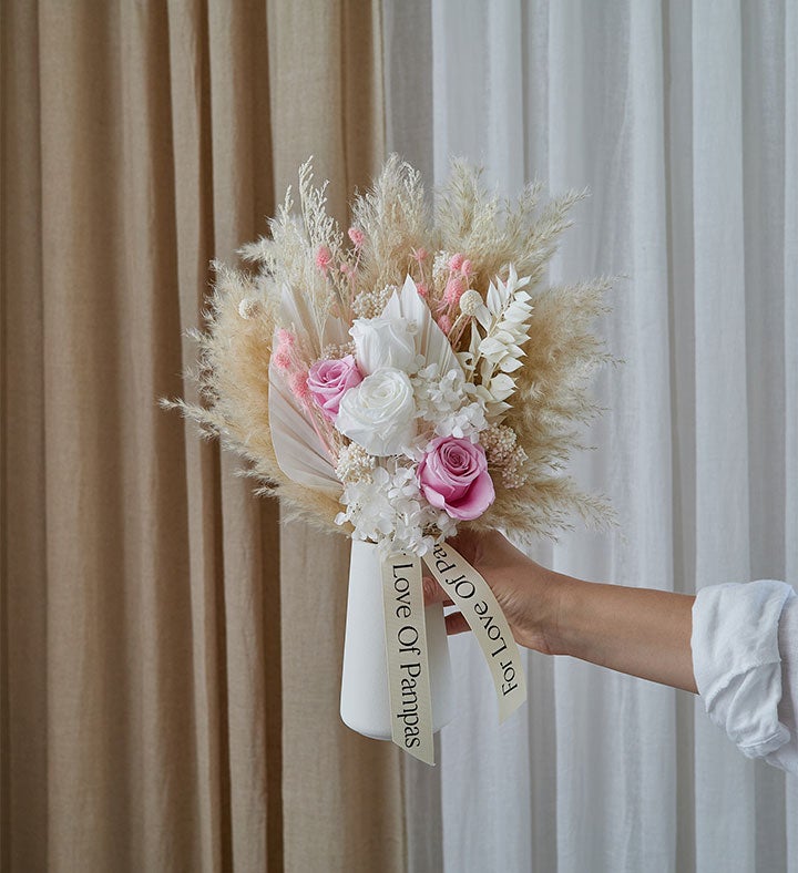 Dried Floral Mother's Day Bouquet with Vase
