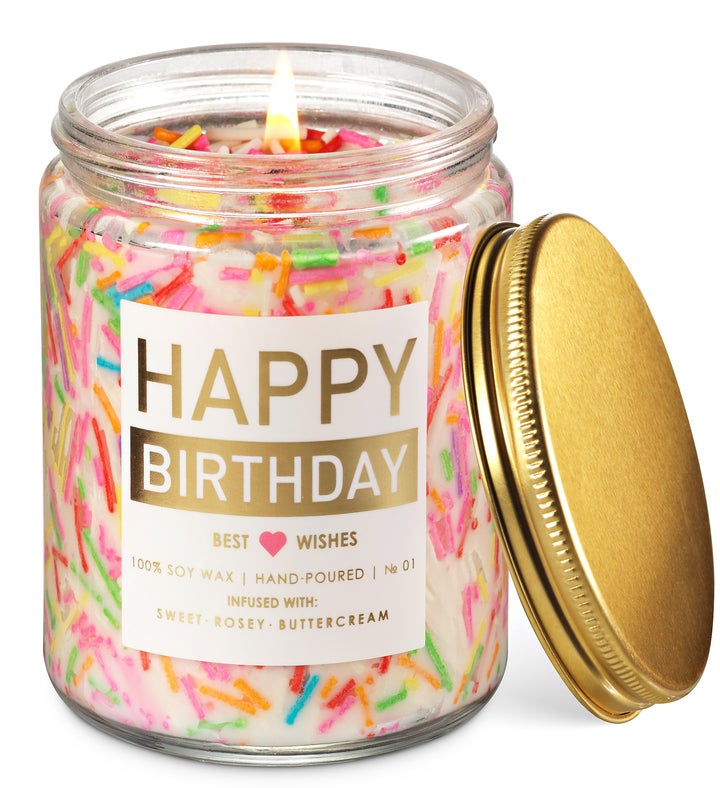 Happy Birthday Decorated Candle