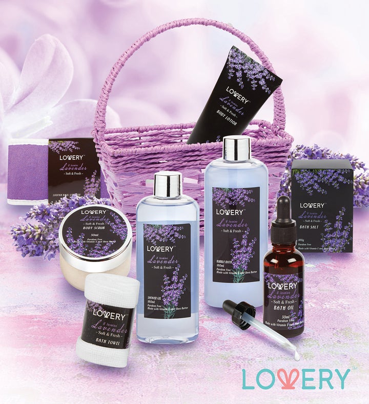 Lavender And Jasmine Spa Bath Gift Set - 9pc