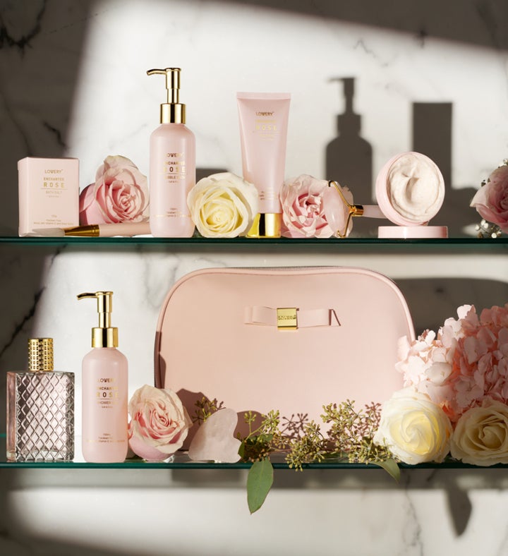 Enchanted Rose Costmestic Bag Set - 10pc