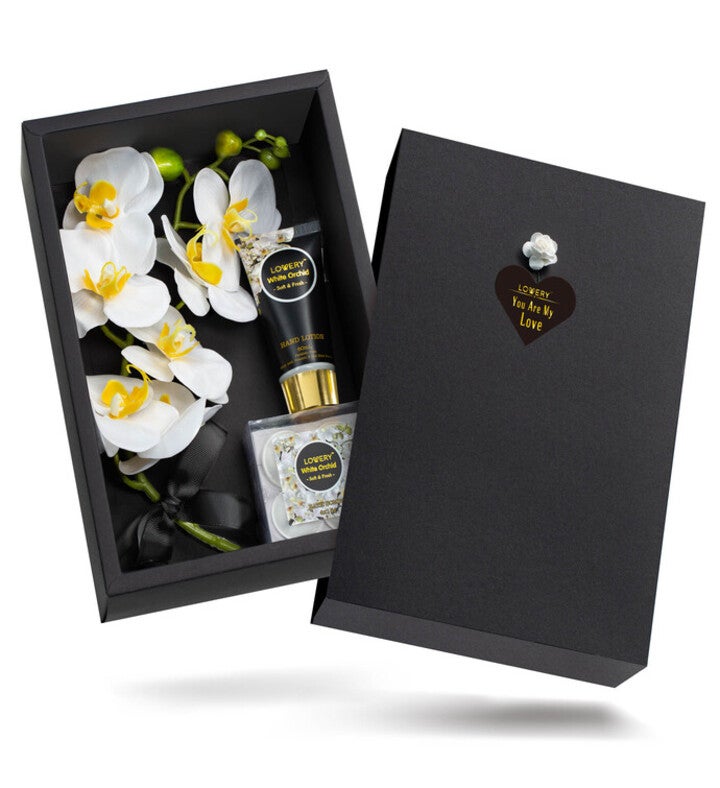 Home Spa Gift Baskets For Women   White Orchid