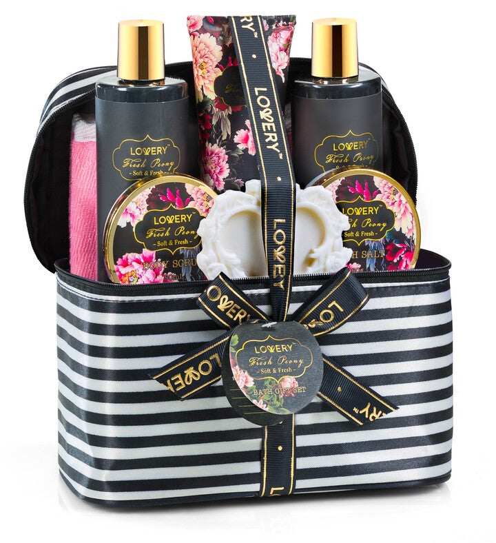 Fresh Peony Spa Set   10pc Self Care Gift Bag