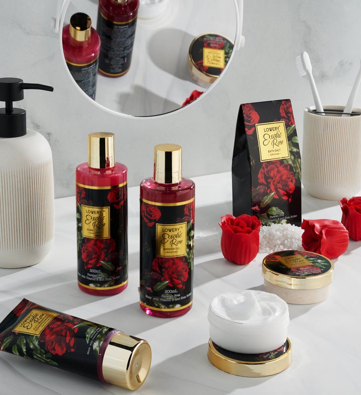 Exotic Rose Spa Set -13pc Self-Care Bath Set