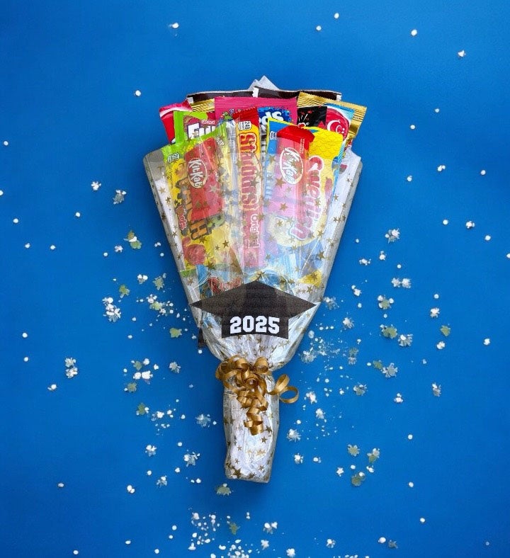 Graduation Candy Bouquet - Chocolate & Candy Mix