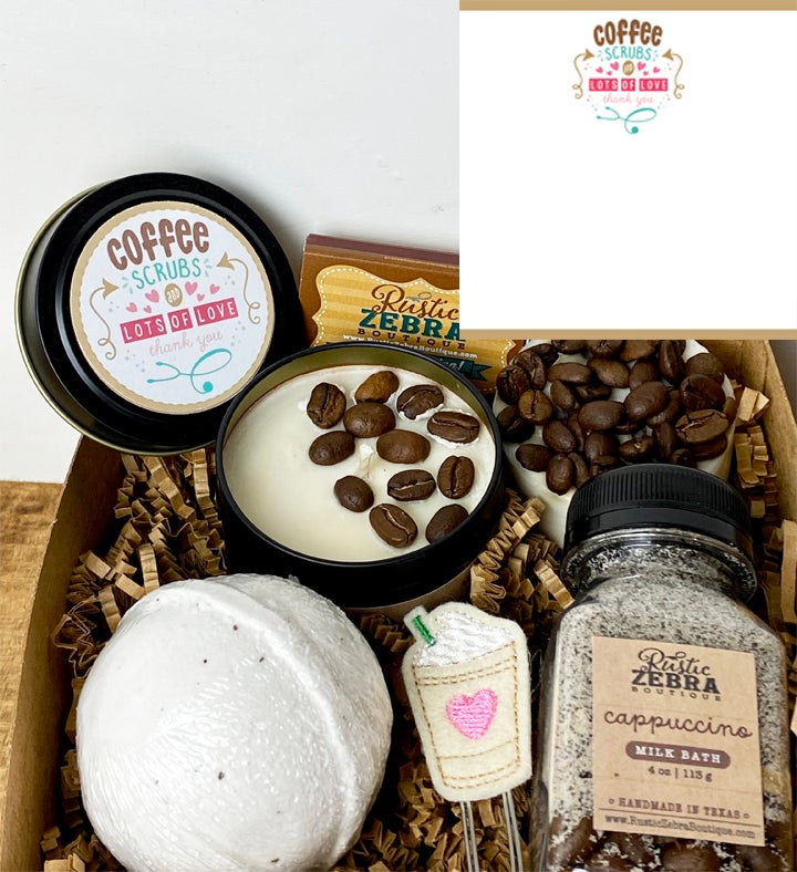 Coffee, Scrubs & Love Gift Box