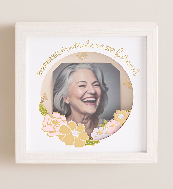 1-800-Flowers Flower Delivery Magnificent Memories Shadow Box & Candle Gift Set