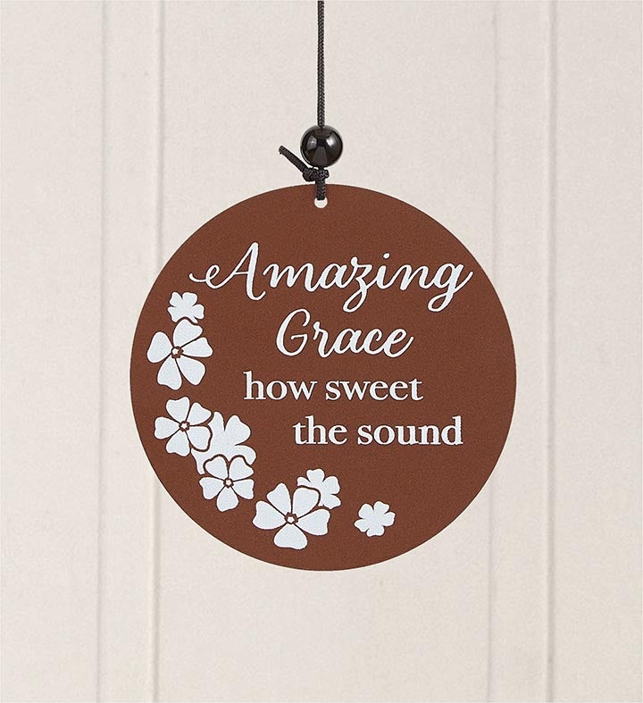 Amazing Grace Cross Windchime - 45"