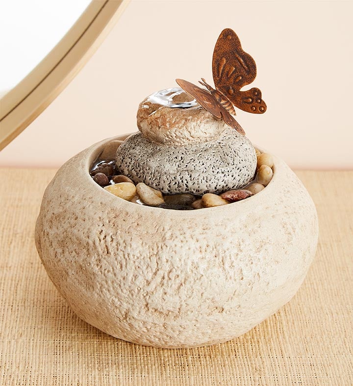 Serene Butterfly Water Fountain