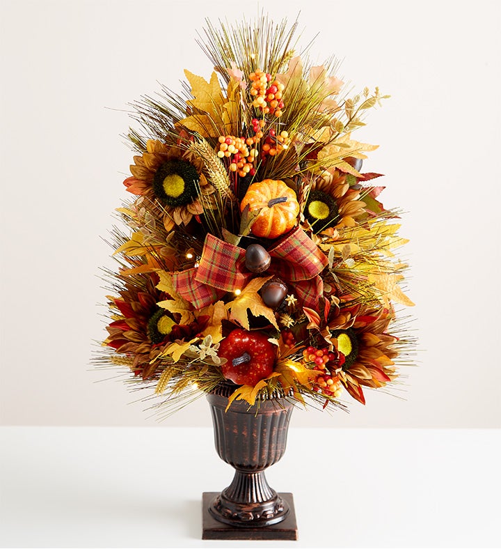 Autumn Foliage Tree With Lights   26"