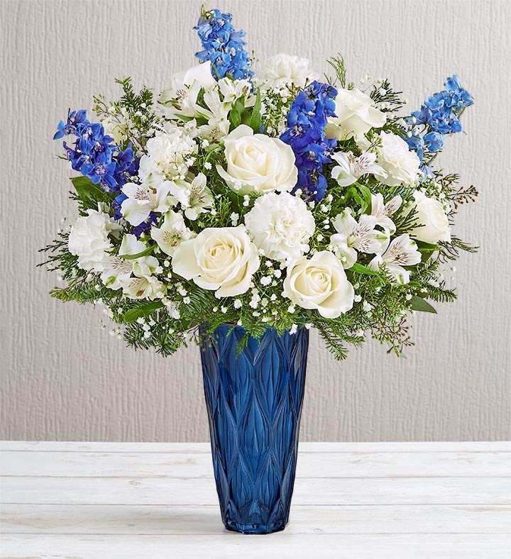 送料無料特別価格 White＆blue bouquet no.581 - 日用品/インテリア