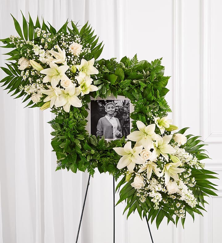 Cherished Remembrance™ Wreath - All White