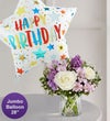 Lovely Lavender Medley™ with Jumbo Birthday Balloon