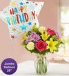 Fields of Europe® for Spring with Jumbo Birthday Balloon