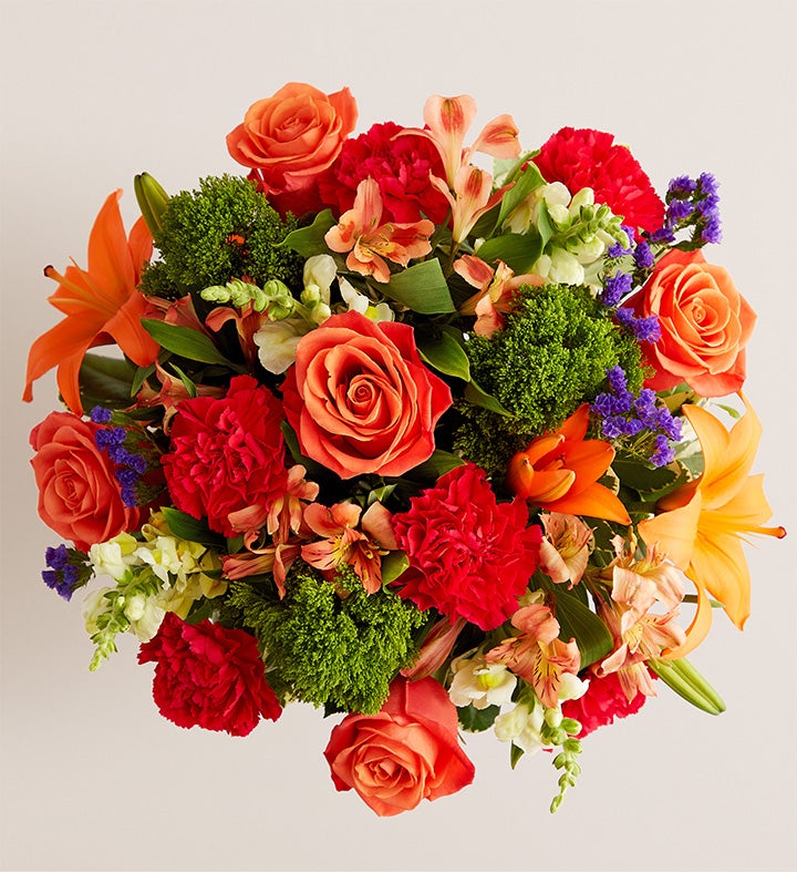 Vibrant Floral Medley™ with Happy Birthday LED Pick