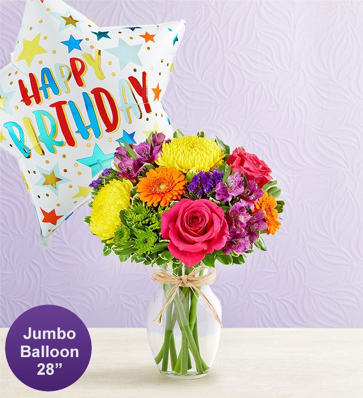Fields of Europe® Celebration with Jumbo Birthday Balloon