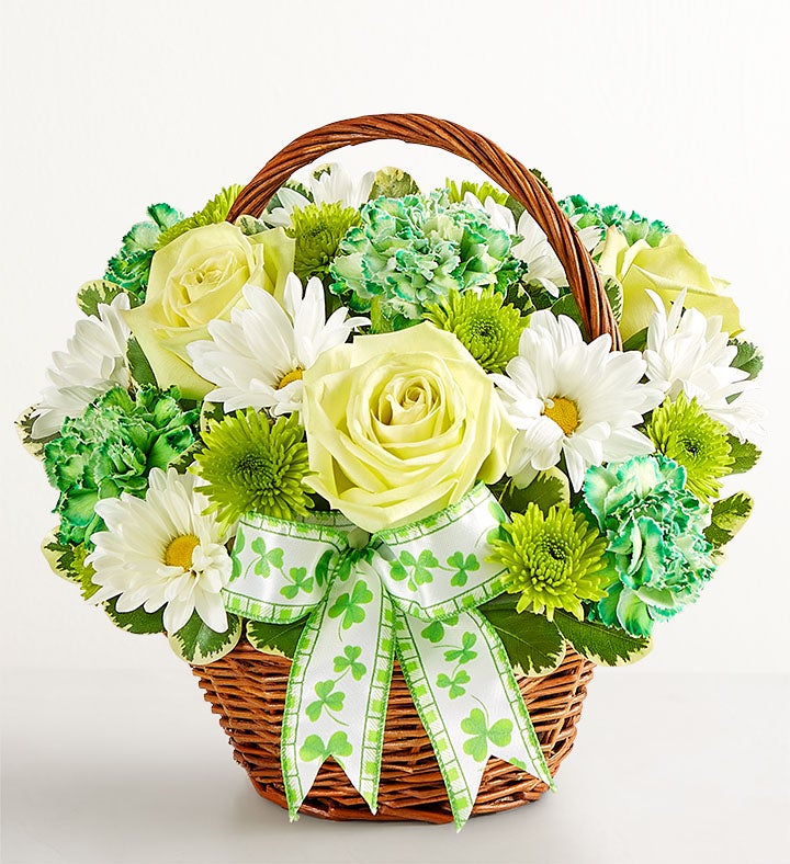 St. Patrick's Day Flower Basket