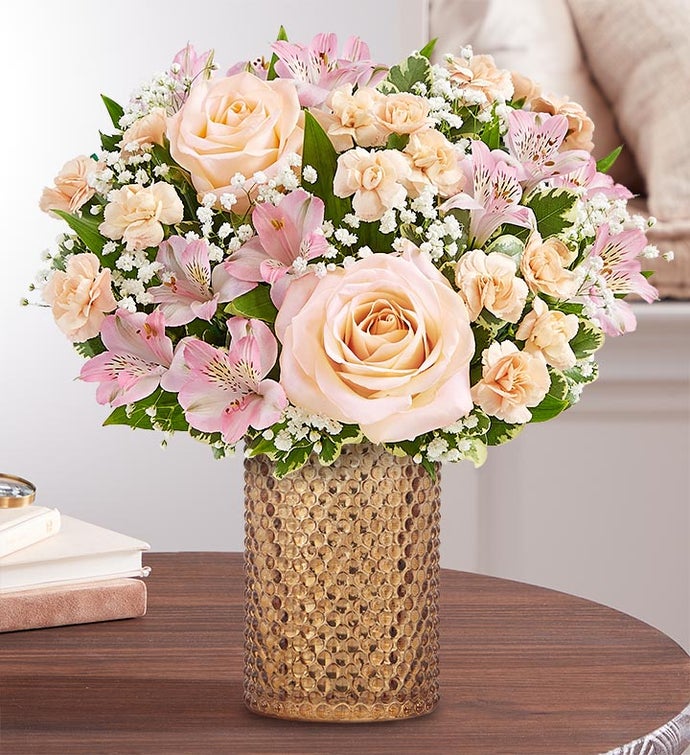 Perfectly Peach Cross — Stems Floral Design