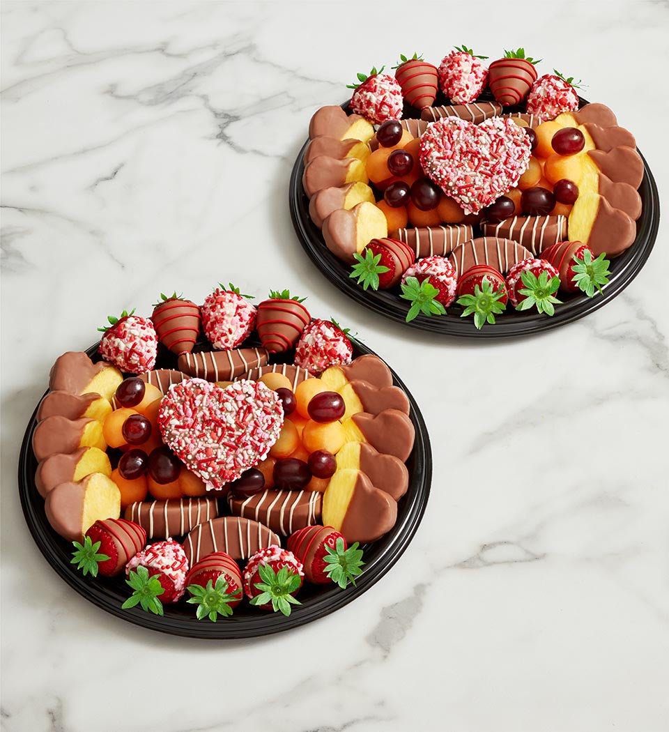 Perfectly Plated™ All Hearts Dipped Fruit Platter