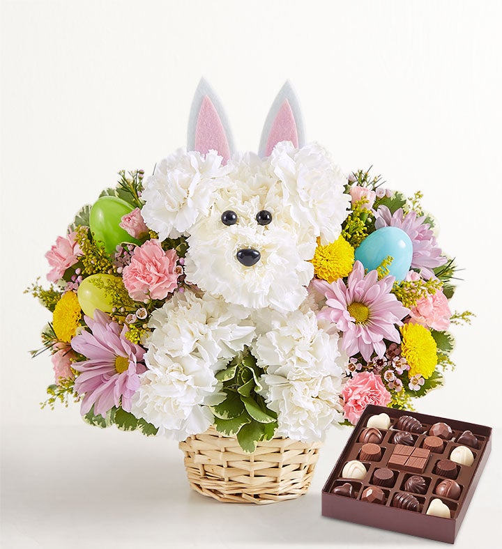 1-800-Flowers Seasonal Gift Delivery Hoppy Easter W/ Chocolate