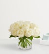 Contemporary White Roses for Sympathy