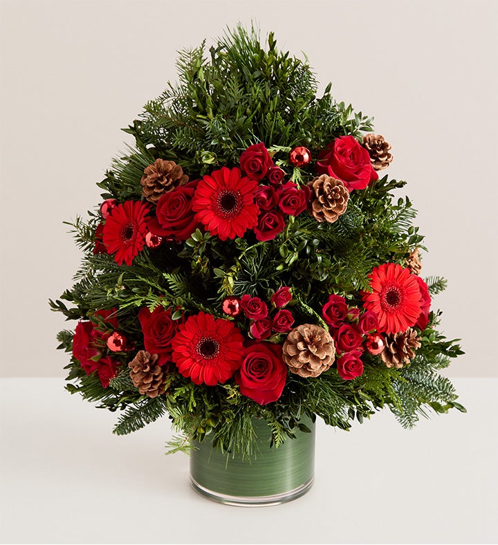 Crimson Christmas Tree™ | 1800Flowers.com