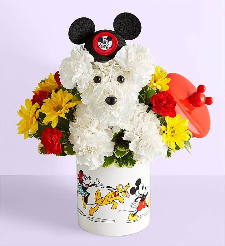 rin222★ Disney Mickey Mouse and Friends Cookie Jar | Flowers