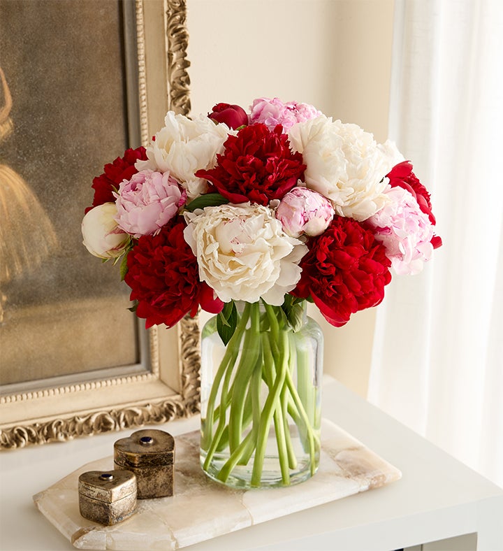 Romantic Grower's Choice Peonies - most loved flowers for valentine's day