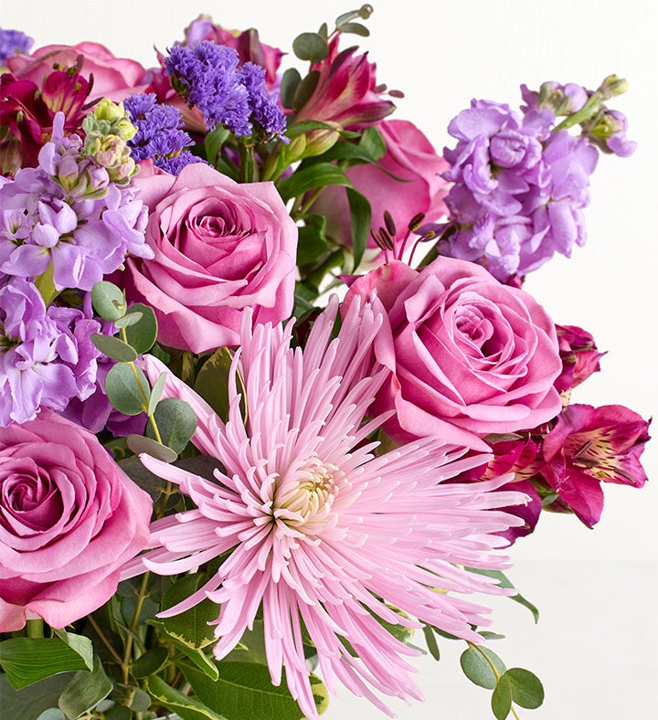 Lavender Escape™ Bouquet | Purple Lillies & Roses | 1800Flowers