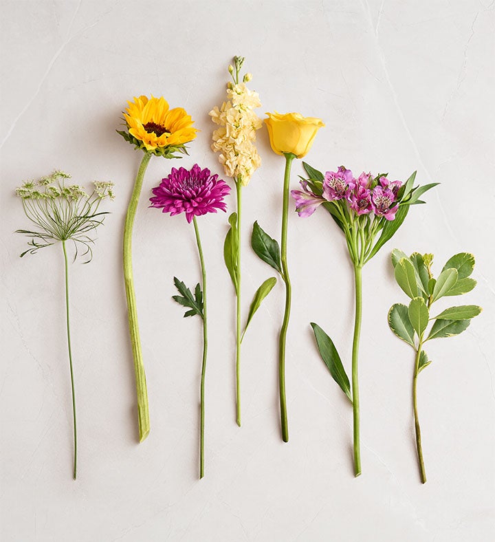 Golden Violet Harmony™ | Mixed Flower Arrangements | 1800Flowers