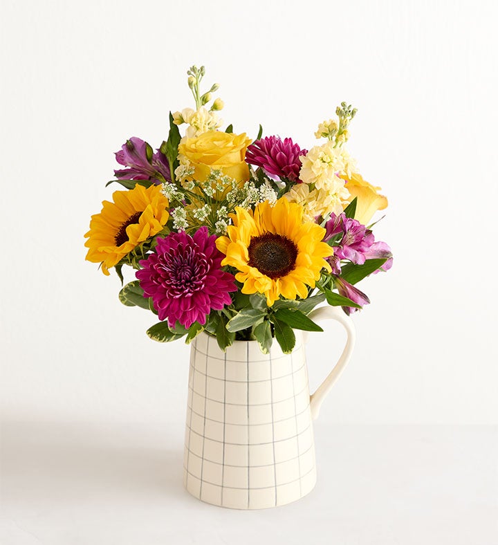 1-800-Flowers Flower Delivery Golden Violet Harmony Bouquet Small