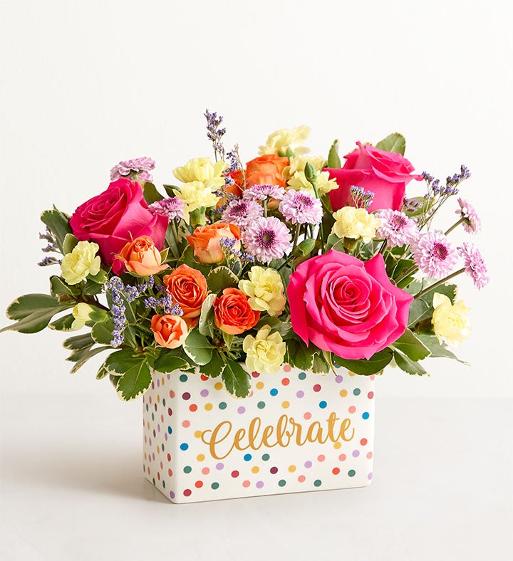 1-800-Flowers Birthday Delivery Celebrate The Day Flower Bouquet Large