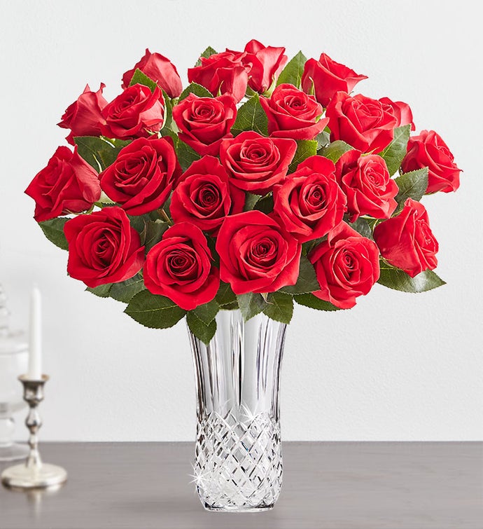 Red Roses in Luxury Posh™ Vase