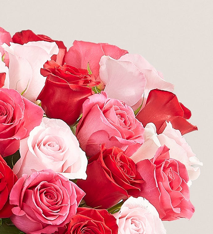 Enchanted Rose Medley Bouquet, 18 Stems