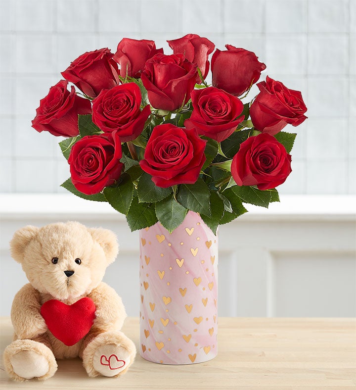 Full of Love Red Roses, 12 Stems