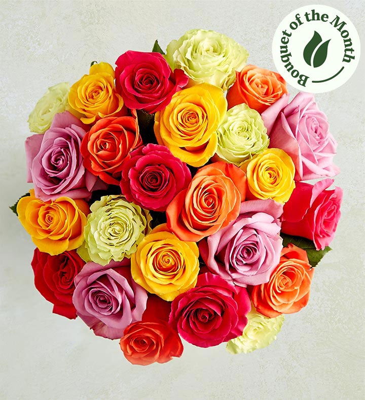 Bouquet of the Month: Two Dozen Assorted Roses